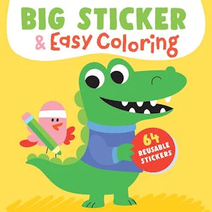 Big Sticker & Easy Coloring (Crocodile)